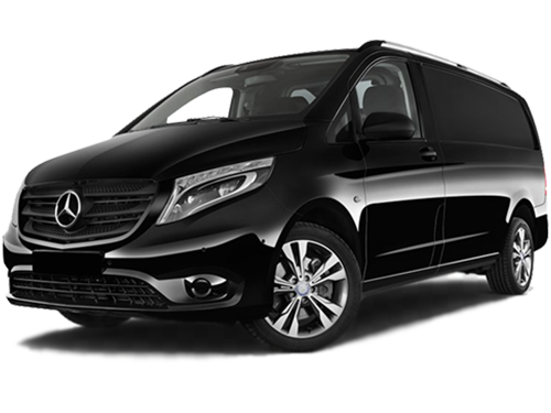 Luxury Mercedes Vito chauffeur service for corporate events Spacious Mercedes Vito interior for group travel